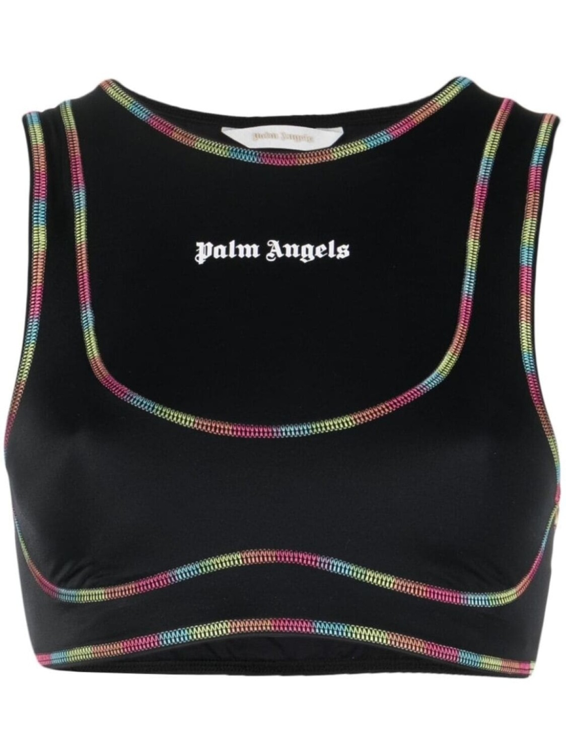 

Palm Angels спортивный бюстгальтер Rainbow Miami, черный