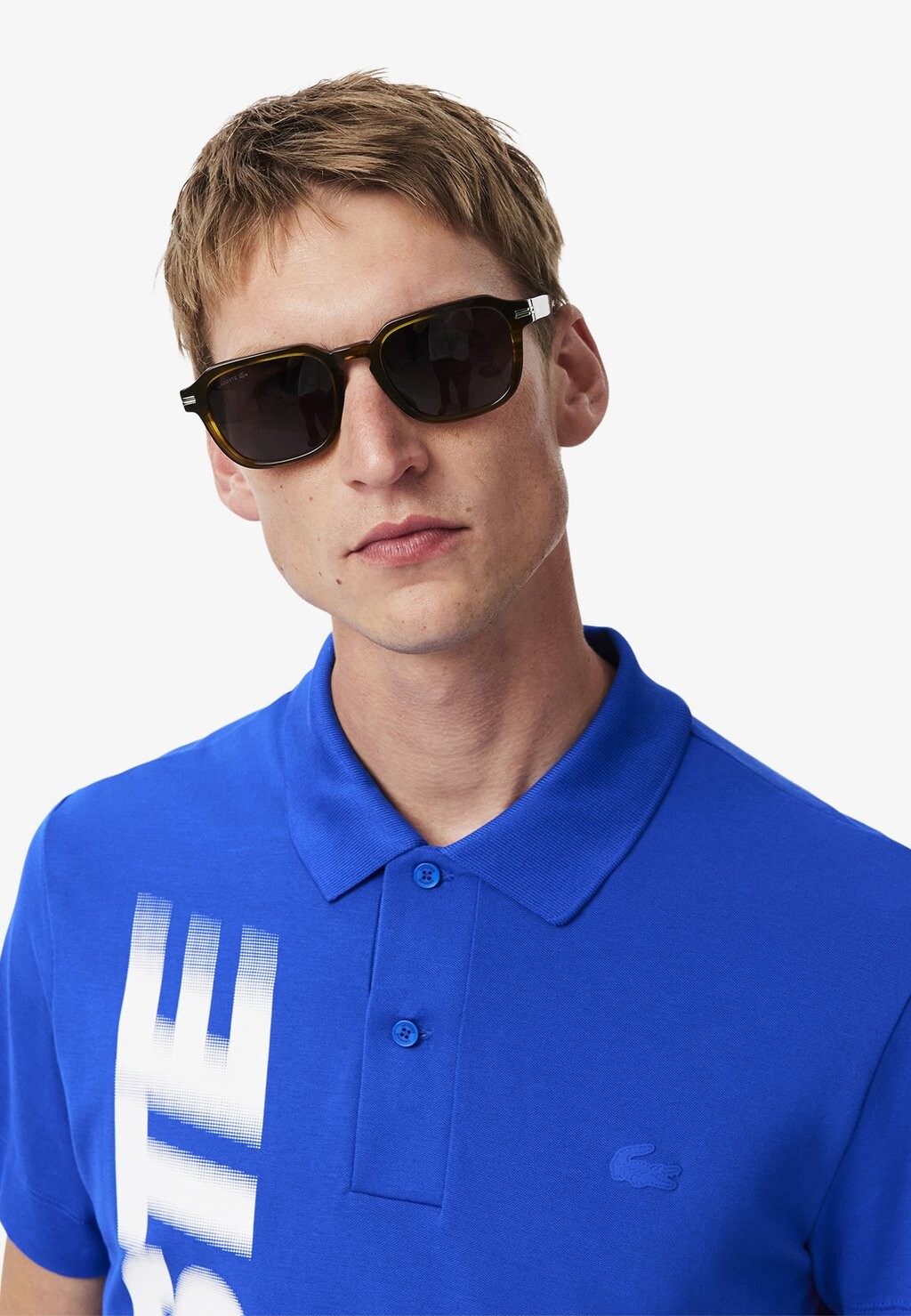 

Рубашка поло Lacoste, синий