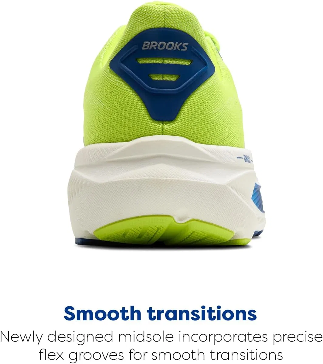 Кроссовки Brooks Herren Ghost 17, Acid Lime Navy White — фото 3