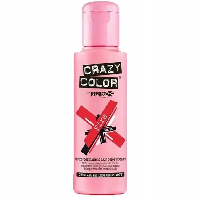 

Красный тонер для волос Crazy Color 56 Fire 100 мл