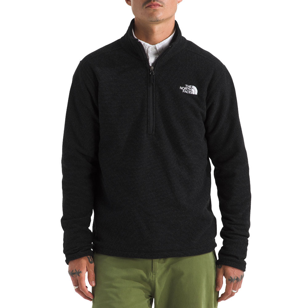 

Куртка-поло The North Face Textured Cap Rock с застежкой-молнией на четверть длины (мужская) - Зима 2025 года, TNF Black Heather