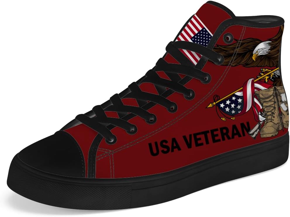 

Мужские кеды Chebing для ветеранов с высоким верхом из холщовой ткани, кроссовки на высокой подошве, шнуровка, повседневная обувь, красный