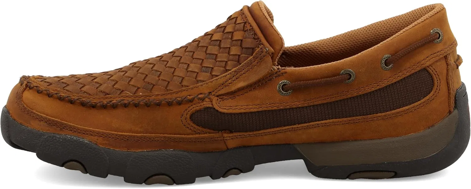 Мужские мокасины-слипоны Twisted X Original для вождения, 2-Brown — фото 2