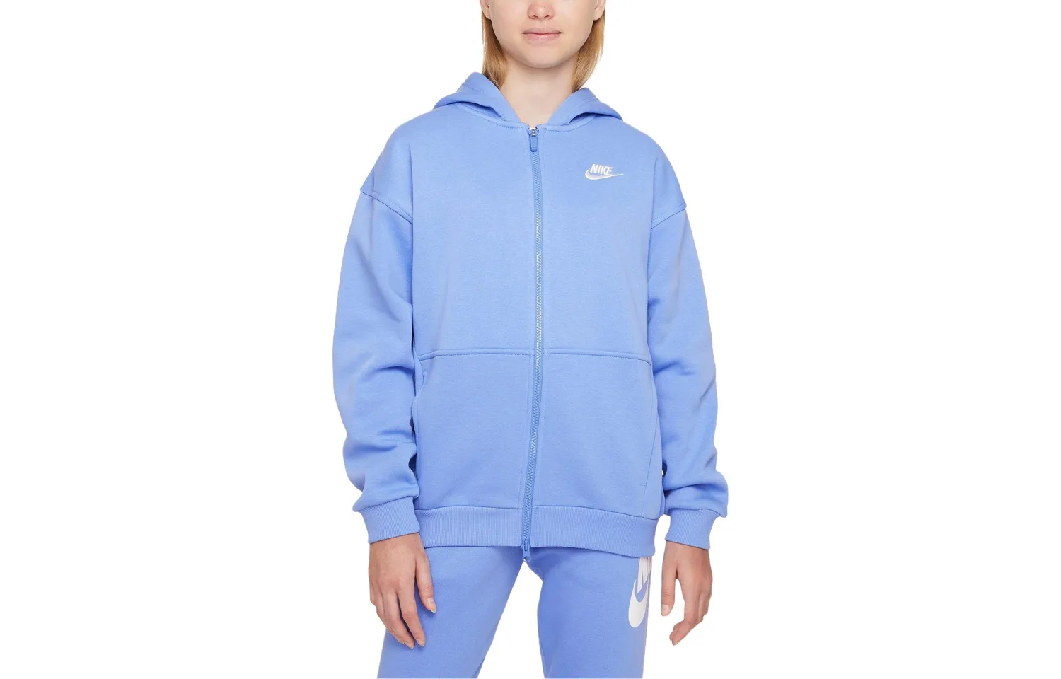 Детская куртка с капюшоном утепленная Nike, Polar Blue