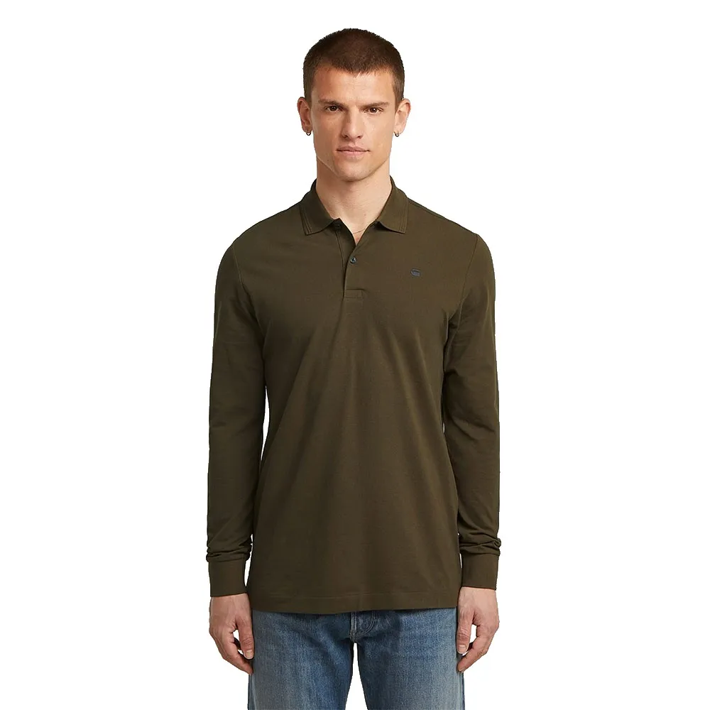 

Поло с длинным рукавом G-Star Dunda, зеленый