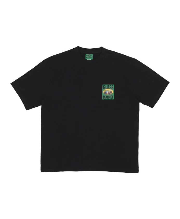 

Черная мужская футболка Guess, черный