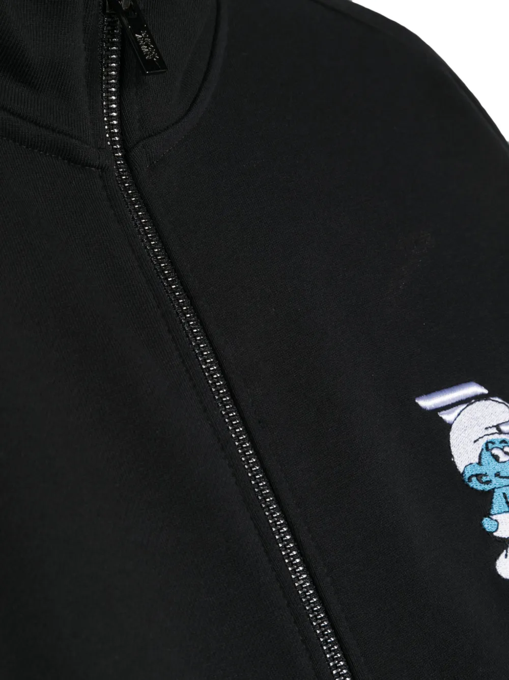 Толстовка на молнии из коллаборации со Smurfs Emporio Armani Kids, синий — фото 3