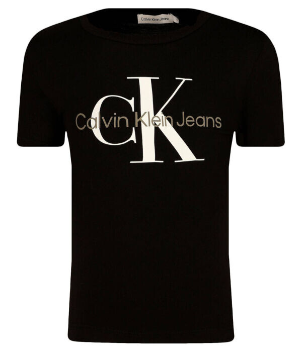 

Футболка детская Calvin Klein Jeans с логотипом бренда, черный
