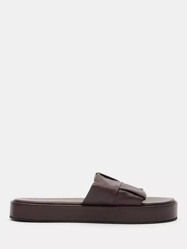 

Сандалии HUSH Willa Leather Weave, цвет oxblood