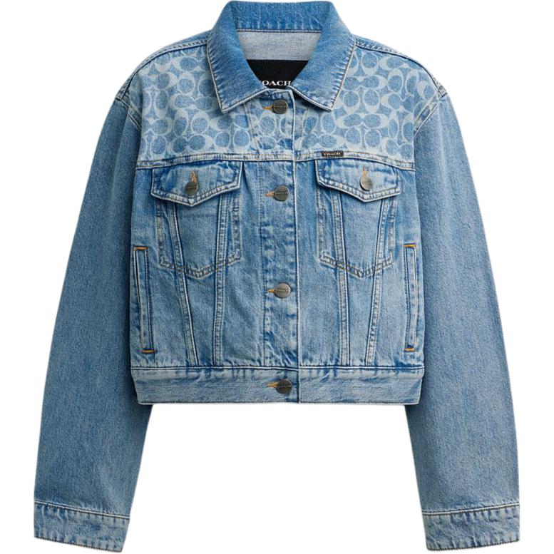 

COACH Джинсовая куртка женская синяя, Blue