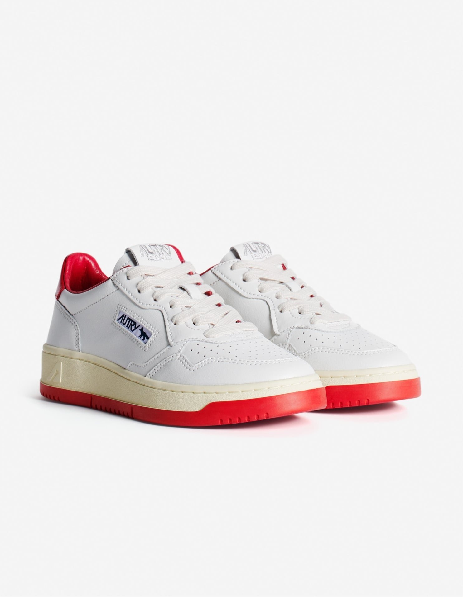 Кроссовки MK x AUTRY MEDALIST Maison Kitsune, WHITE/RED — фото 2