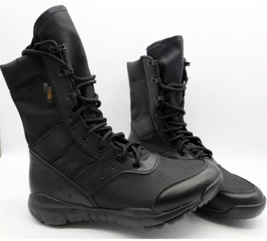 

Высокие дышащие туристические кроссовки для мужчин, унисекс, тактические канвасовые ботинки, ультралегкие кроссовки для походов на открытом воздухе Suwequest, черный