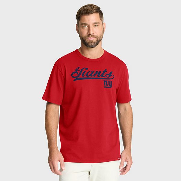 

Мужская красная футболка new york giants fluid motion legacy Fanatics