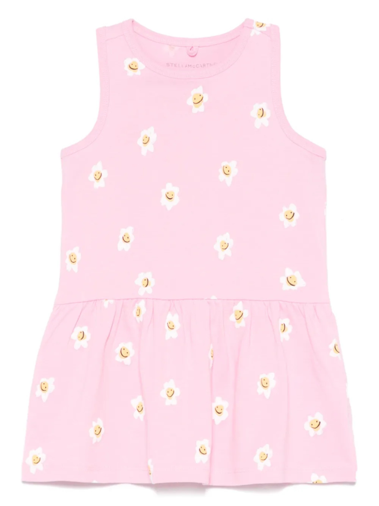 

Платье с цветочным принтом Stella McCartney Kids, розовый