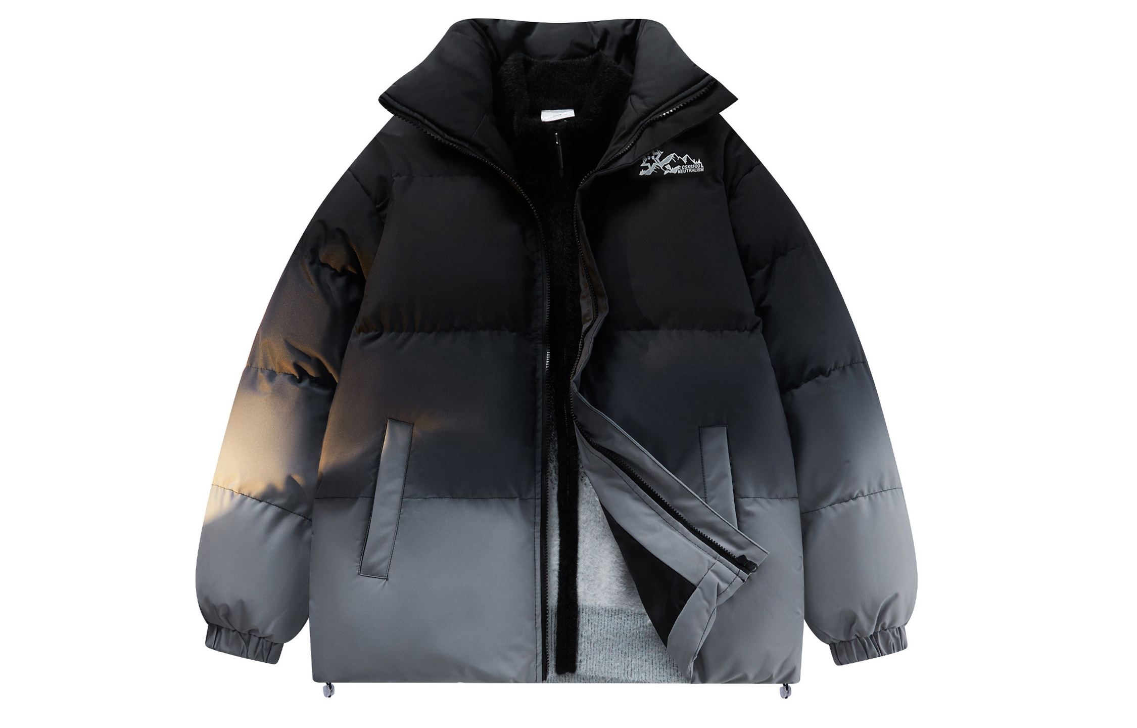 

Пуховик унисекс CSKS, Pink Hooded Mock Two-Piece, Розовый, Пуховик унисекс CSKS, Pink Hooded Mock Two-Piece