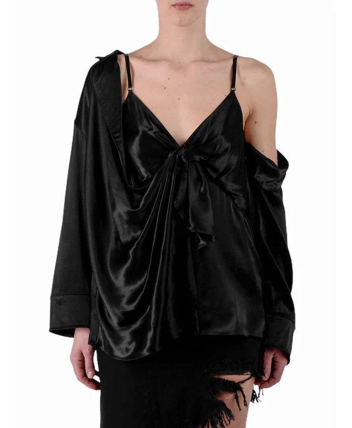 

Повседневная рубашка Alexander Wang, черный