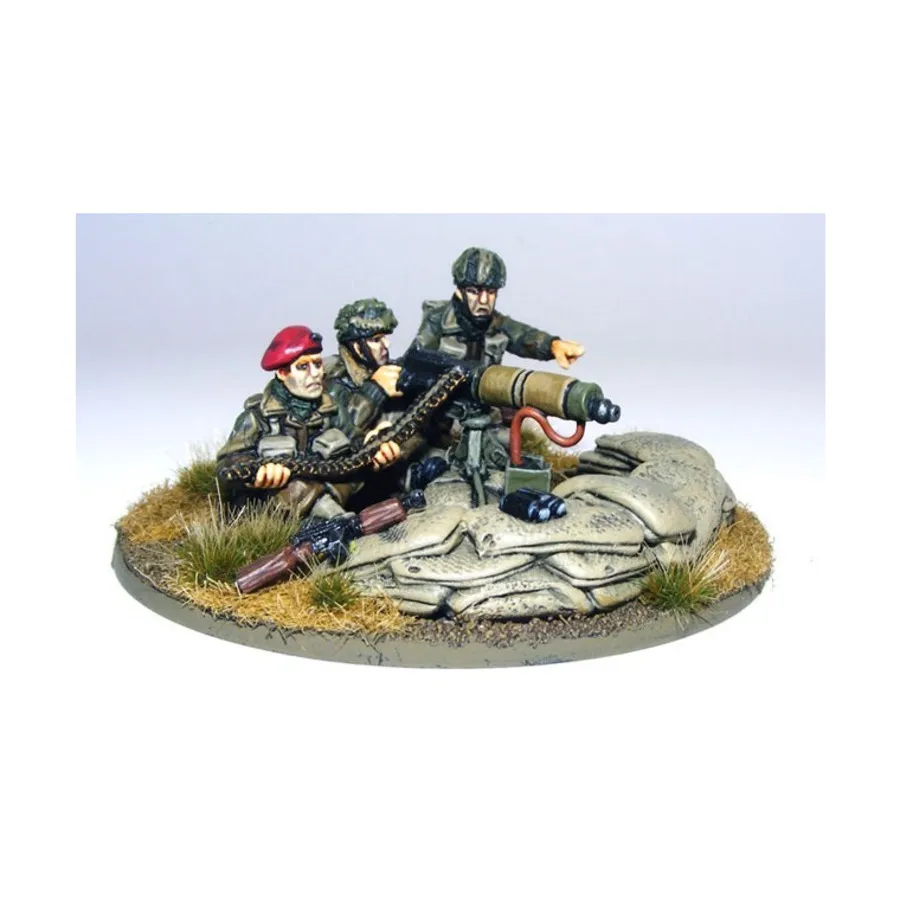 

Британский парашютист Vickers HMG и экипаж, Bolt Action - British Airborne (28mm)