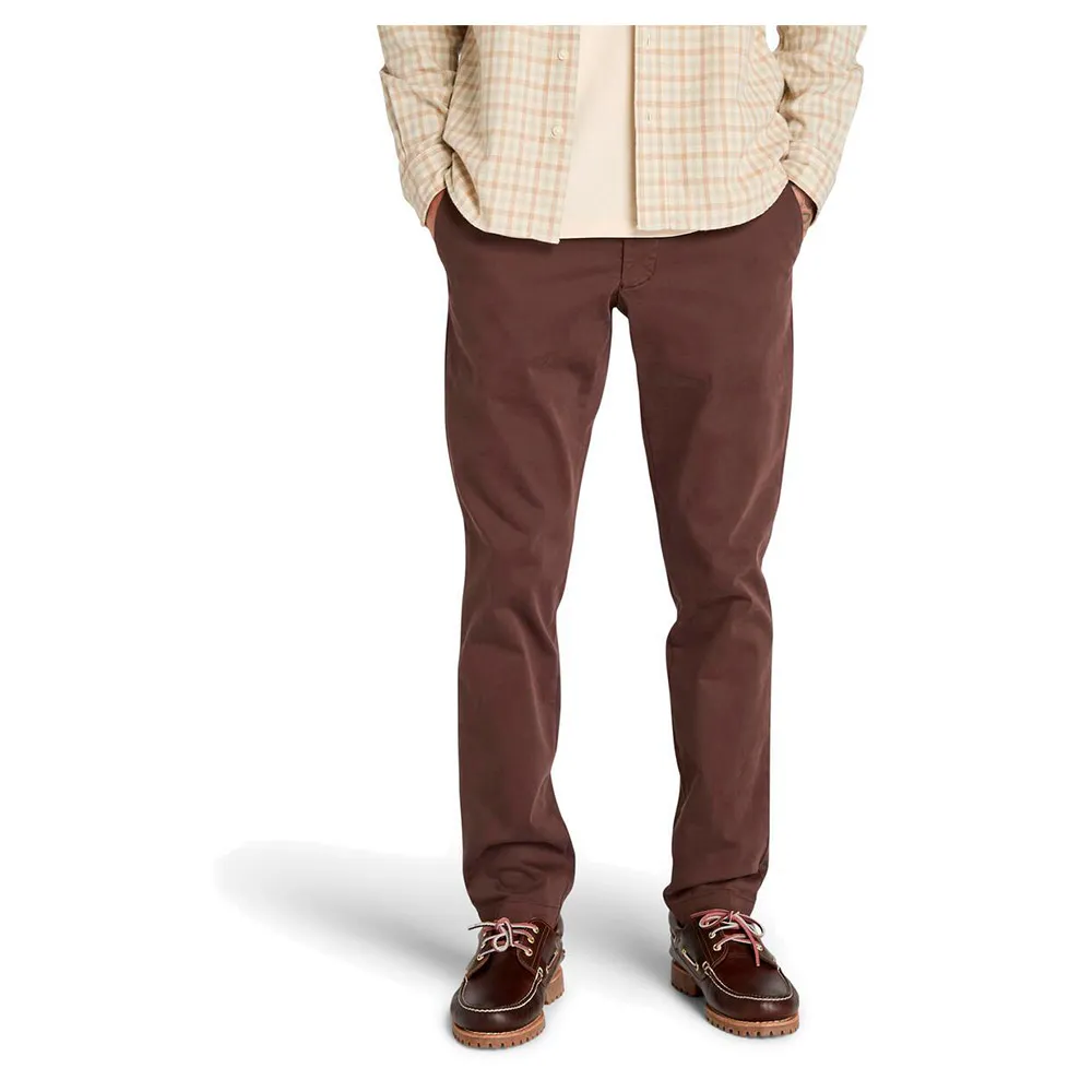 

Брюки Timberland Claremont Garment Dyed chino, коричневый