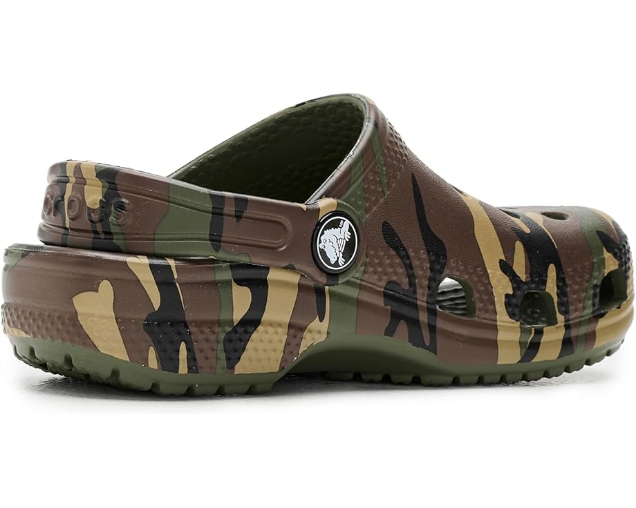 Детские кроксы Classic Camo (для малышей) Crocs Kids, Army Green Multi — фото 3