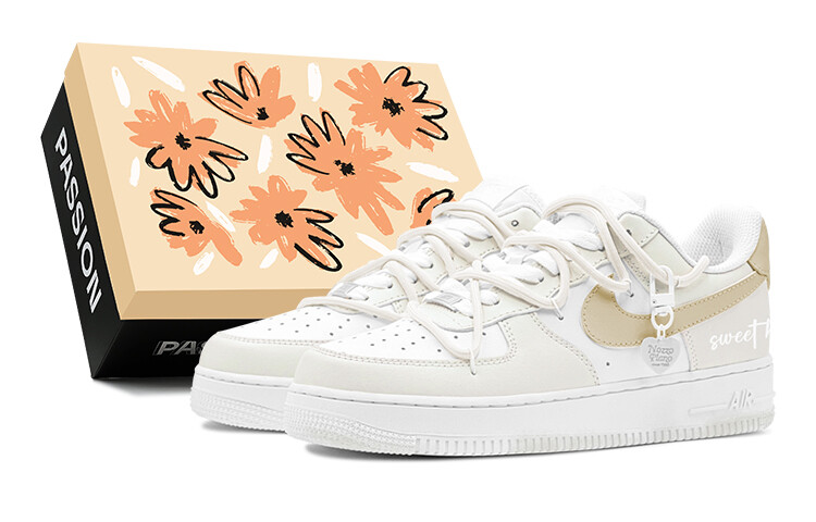 

Кроссовки Air Force 1 для скейтбординга мужские с низким верхом белого цвета Nike, цвет Light Yellow, Белый, Кроссовки Air Force 1 для скейтбординга мужские с низким верхом белого цвета Nike, цвет Light Yellow