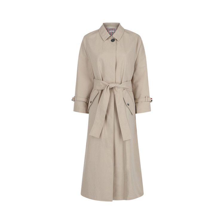 

Пальто Thom Browne Waterproof Cotton Twill Raglan Trench Coat 'Tan'