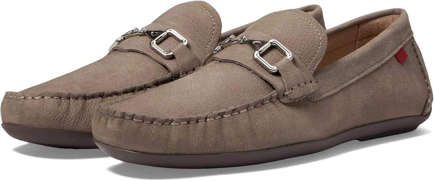 Мокасины из натуральной кожи мужские, Taupe Italo Grainy Marc Joseph New York