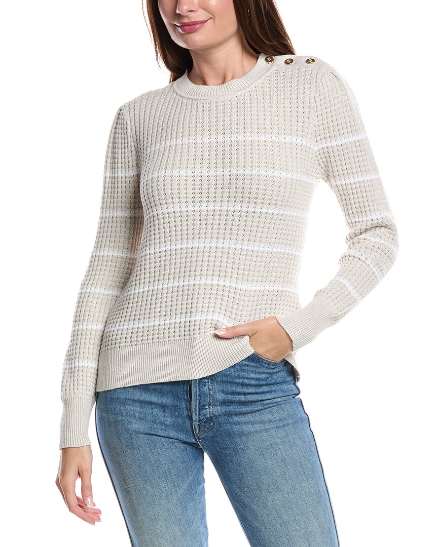 

Кашемировый свитер с вафельной вязкой Forte Forte Cashmere, бежевый
