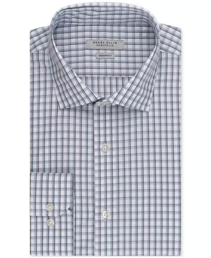

Мужская рубашка Perry Ellis Shadow Plaid Perry Ellis Portfolio, синий