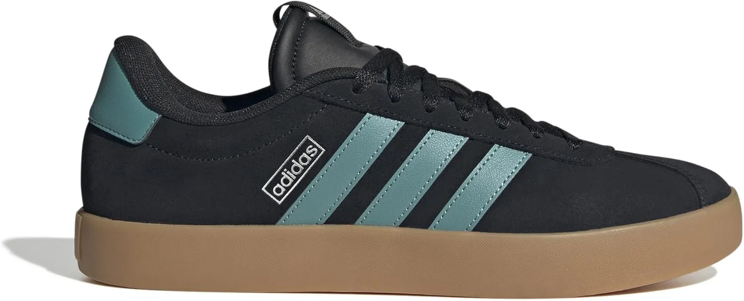 Кроссовки мужские adidas VL Court 3.0, Black/Powder Teal/Silver Metallic — фото 2