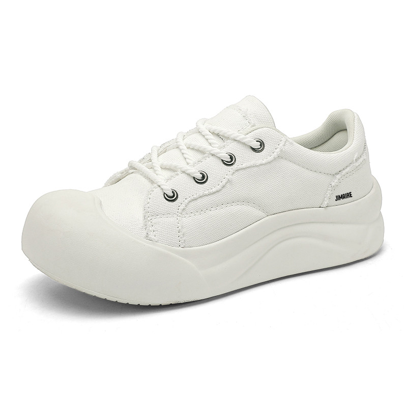 

King Jinmai Мужские белые кеды низкие, цвет White