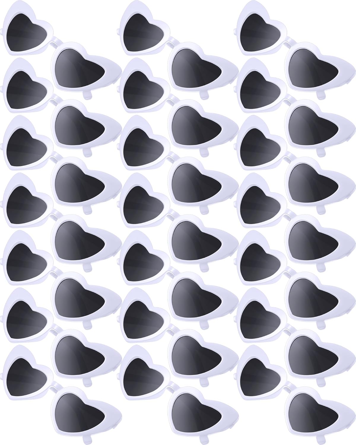 

Солнцезащитные очки Flutesan 24 в стиле ретро с сердечками, винтажные очки «кошачий глаз» с сердечками, женские солнцезащитные очки для девичника и невесты, оптом для женщин, White