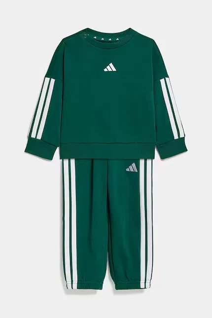 Детский спортивный костюм из мягкого трикотажа Adidas, зеленый