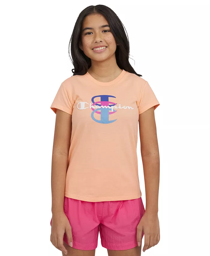 

Футболка с коротким рукавом и логотипом Big Girls Champion, оранжевый