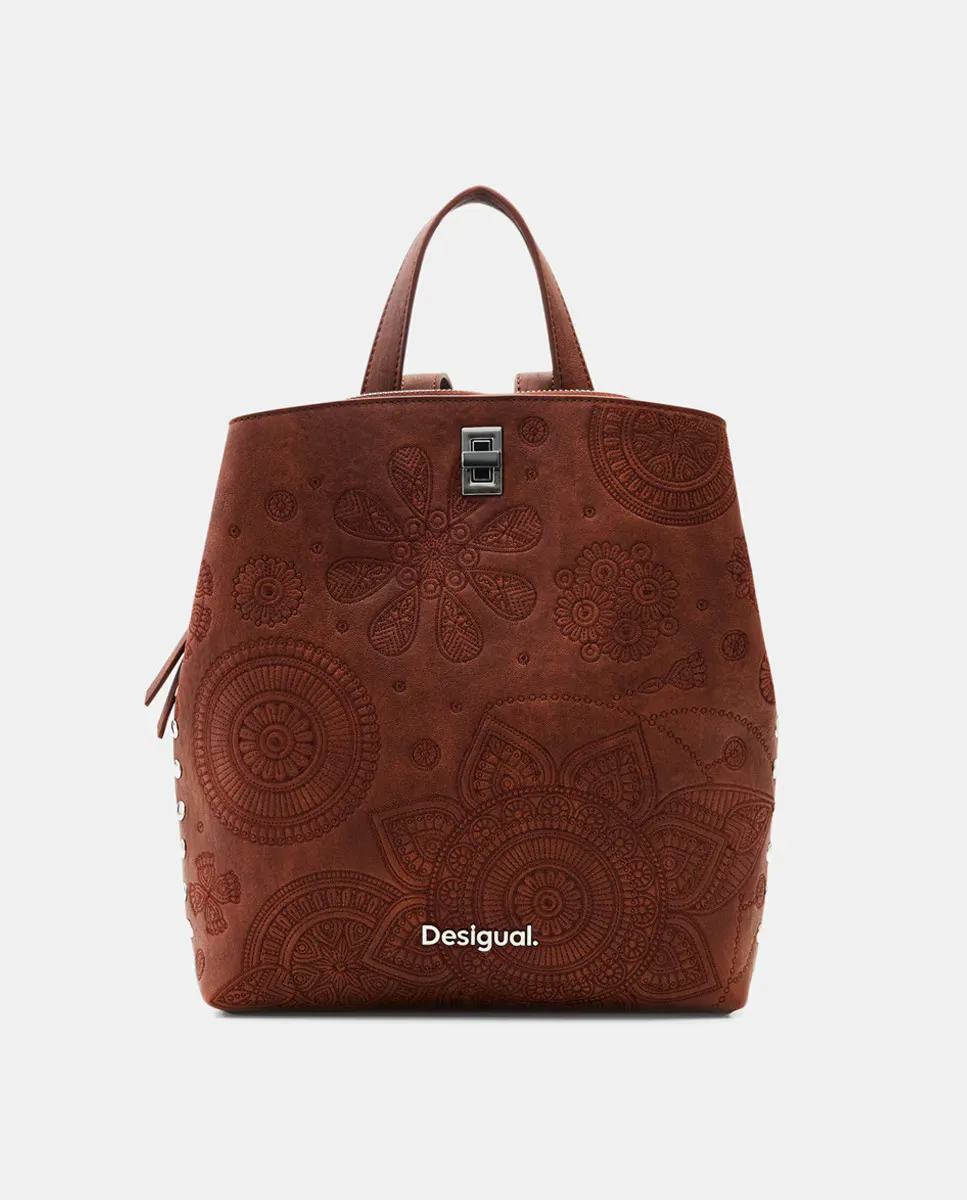 

Рюкзак с вышивкой в ​​форме буквы S Desigual, коричневый