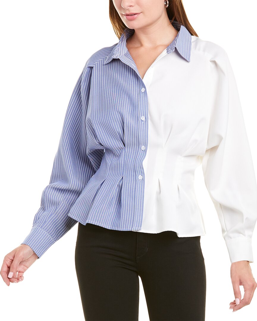 

Грейша Блуза с цветными блоками Gracia, белый