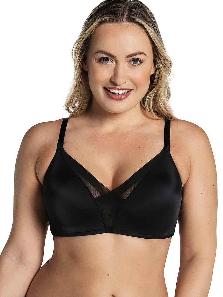 

Комфортный беспроводной бюстгальтер пуш-ап Leonisa Shapewear, черный