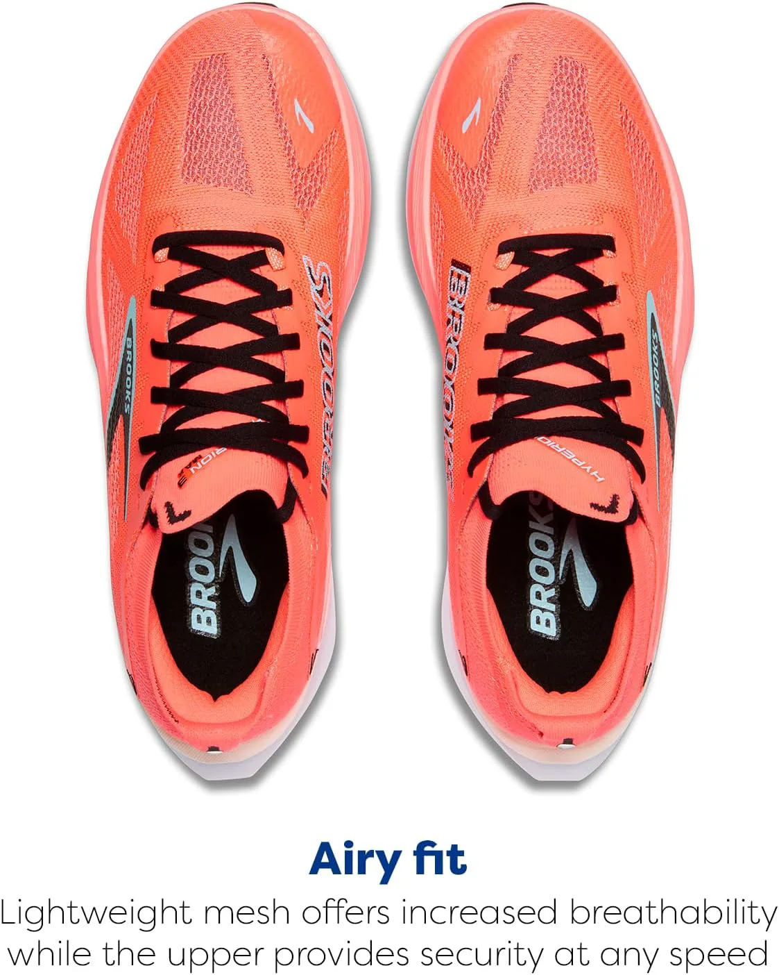Мужские кроссовки для бега Brooks Hyperion Max 3 нейтральные, коралловый/черный — фото 4