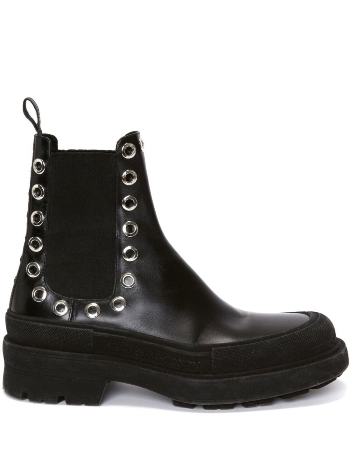 

Alexander McQueen ботинки челси с люверсами, черный