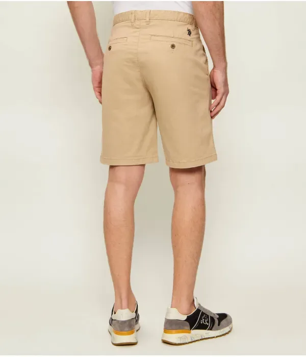 Шорты classic fit Us Polo Assn, бежевый — фото 4