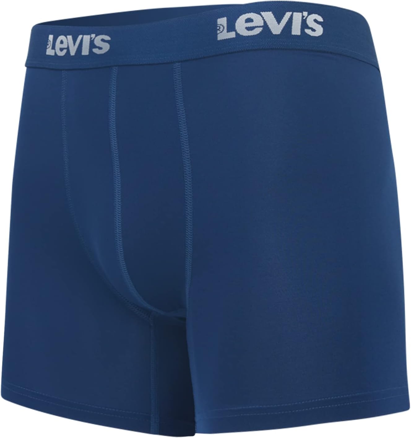 Мужские трусы-боксеры Levi's из микрофибры, ультрамягкие, 4 шт., Logo/2 Blue/Green — фото 2