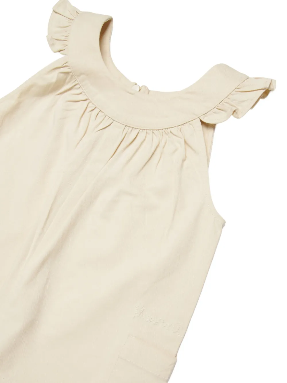 Спортивные брюки с оборками Marni Kids, бежевый — фото 4