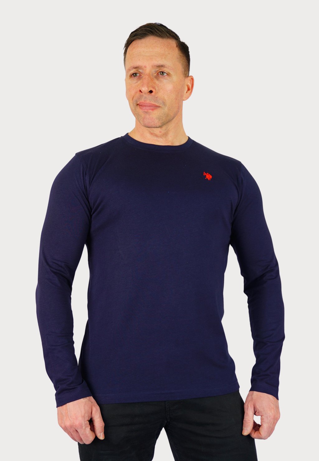 

Футболка с длинным рукавом U.S. Polo Assn., темно-синий