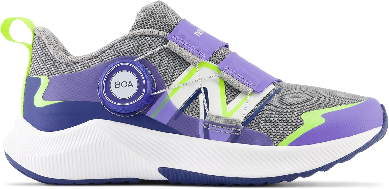 Кроссовки для бега New Balance Kids' DynaSoft Reveal V4 Boa, серый — фото 2