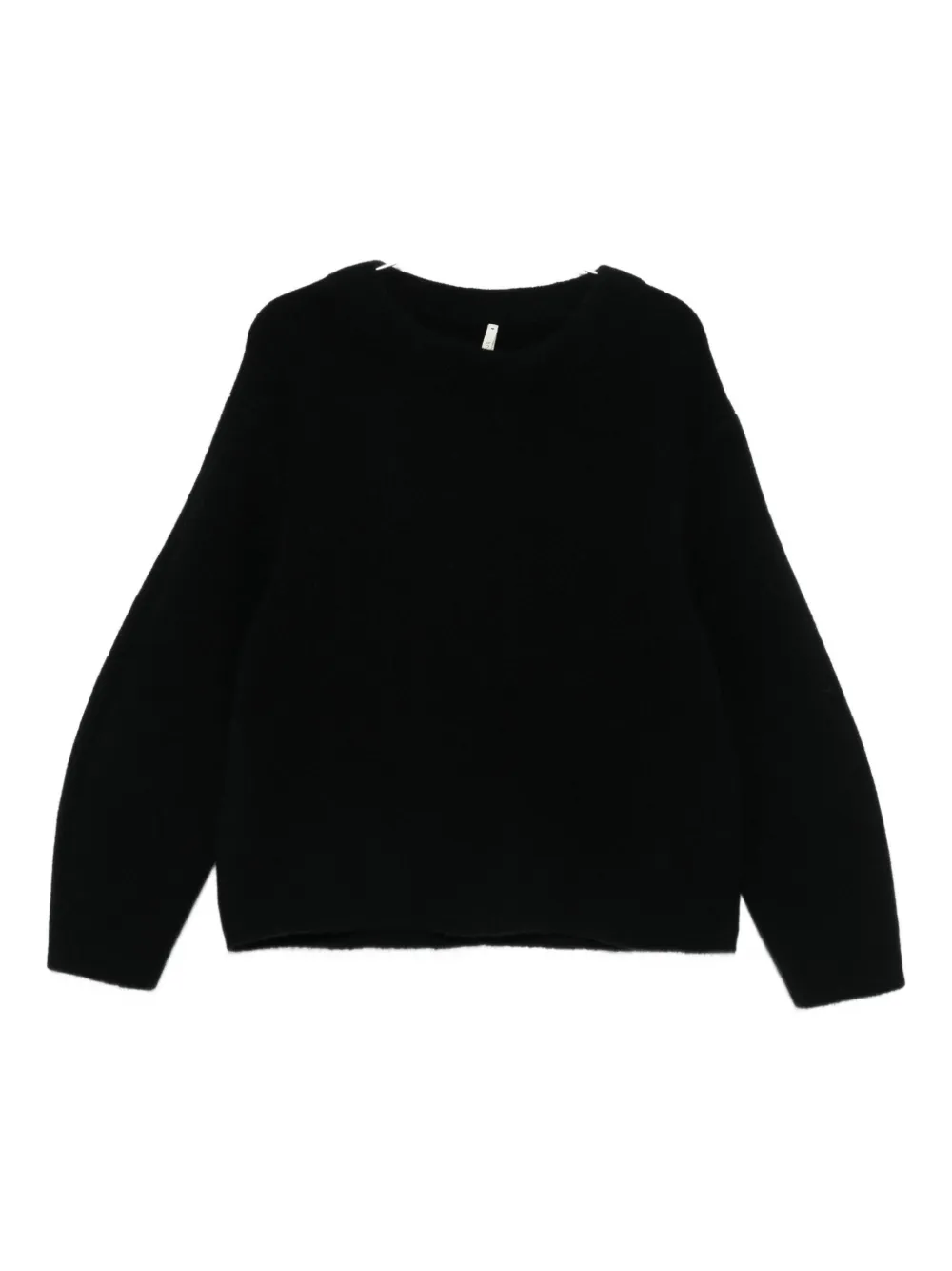 

Шерстяной свитер с круглым вырезом Boboutic, черный