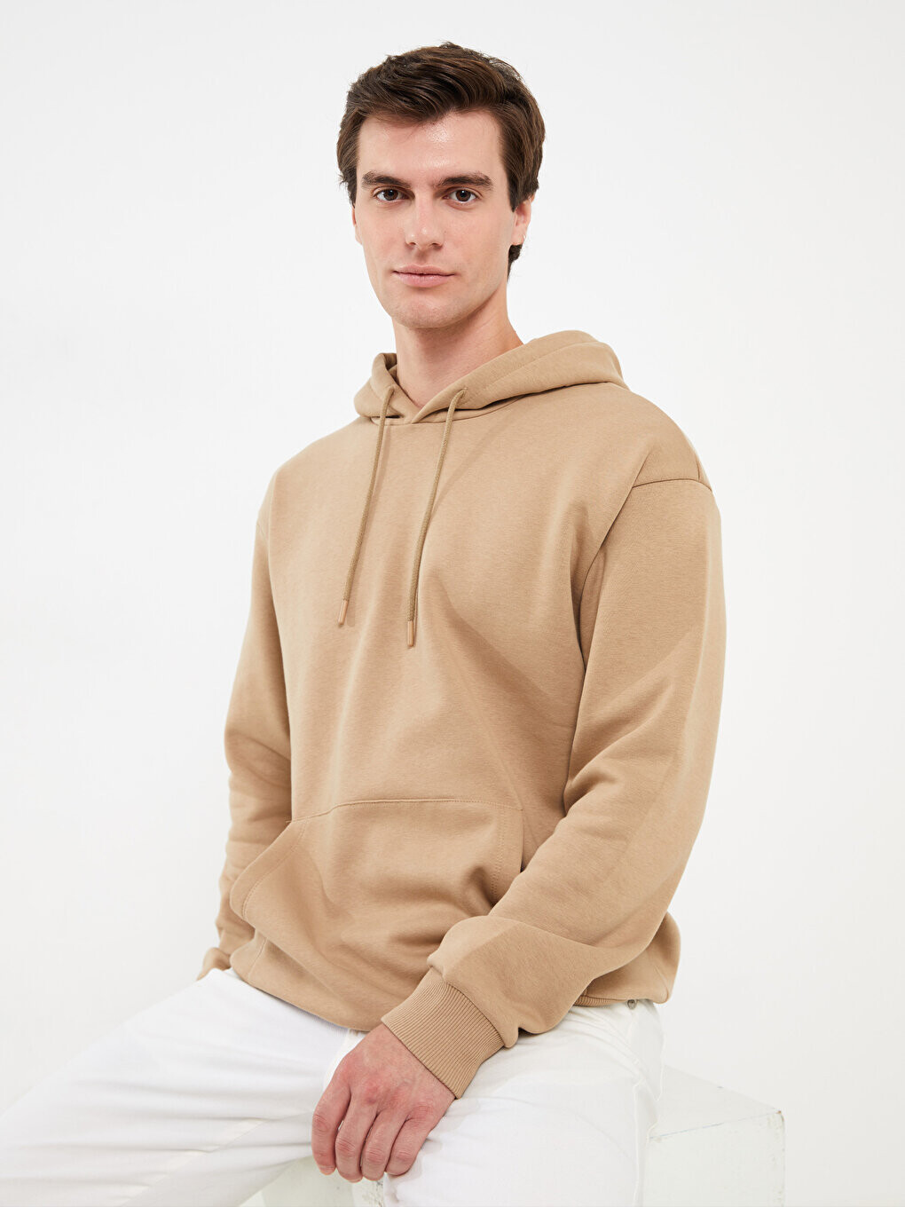 

Мужская толстовка с длинным рукавом LCW Casual, бежевый
