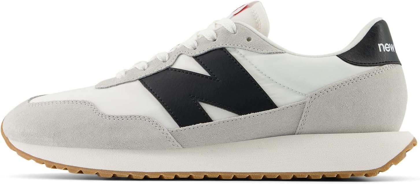 Мужские кроссовки для бега по шоссе New Balance 237 V1 Classic, White/Brighton Grey/Black — фото 3