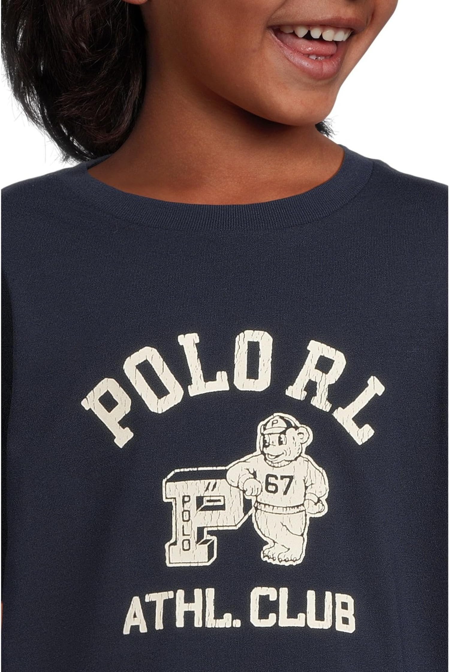Футболка из хлопкового джерси с логотипом Polo Ralph Lauren Kids, Refined Navy — фото 3