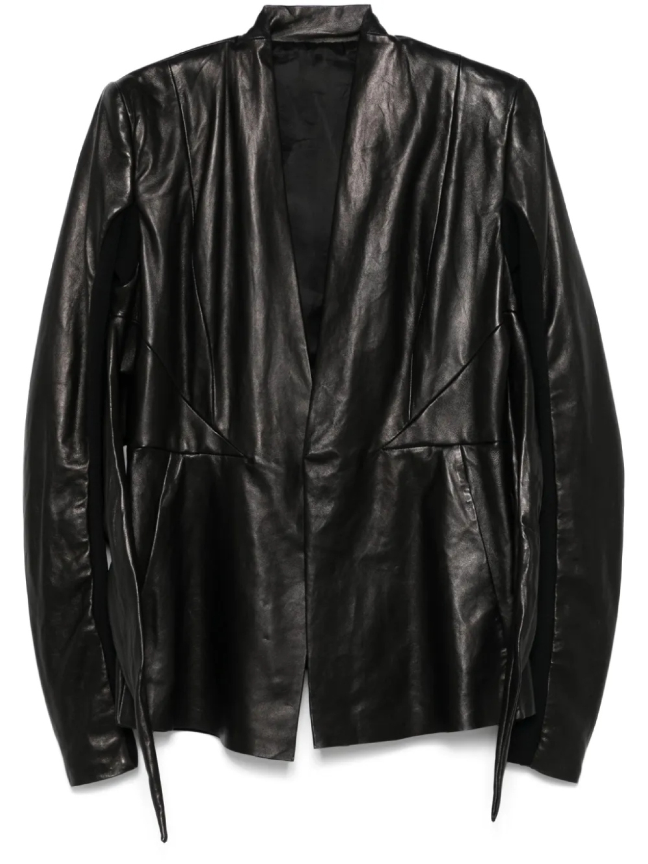 

Rick Owens кожаный пиджак Strutter, черный