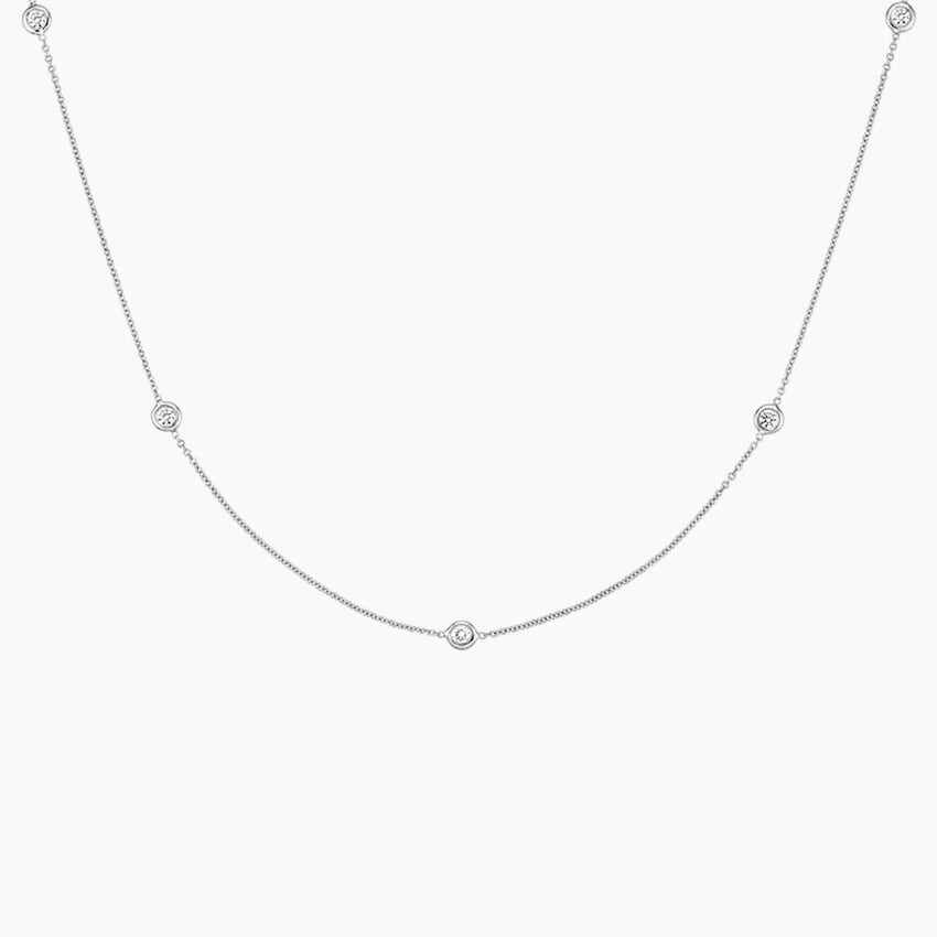 

Ожерелье с бриллиантами Bezel Strand 14 дюймов (1/4 карата) Brilliant Earth