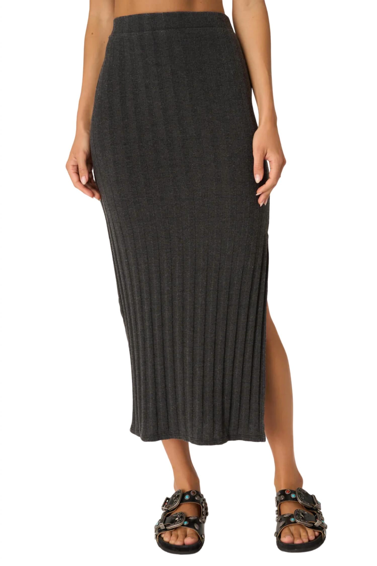 

Юбка Tetsu Textured Ribbed черного цвета PROJECT SOCIAL T
